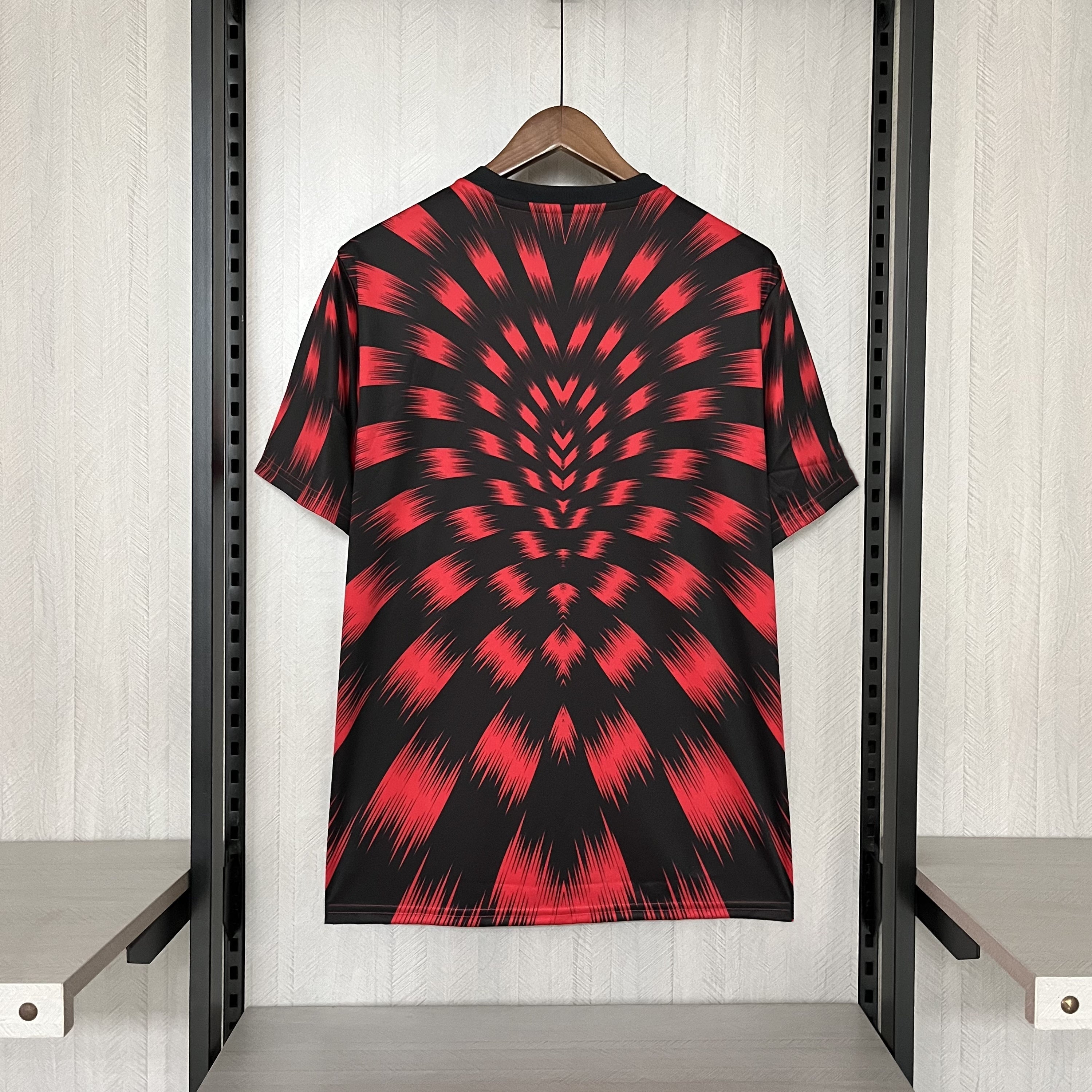 Camisa Flamengo Pré-Jogo 25/26 - Vermelha e Preta