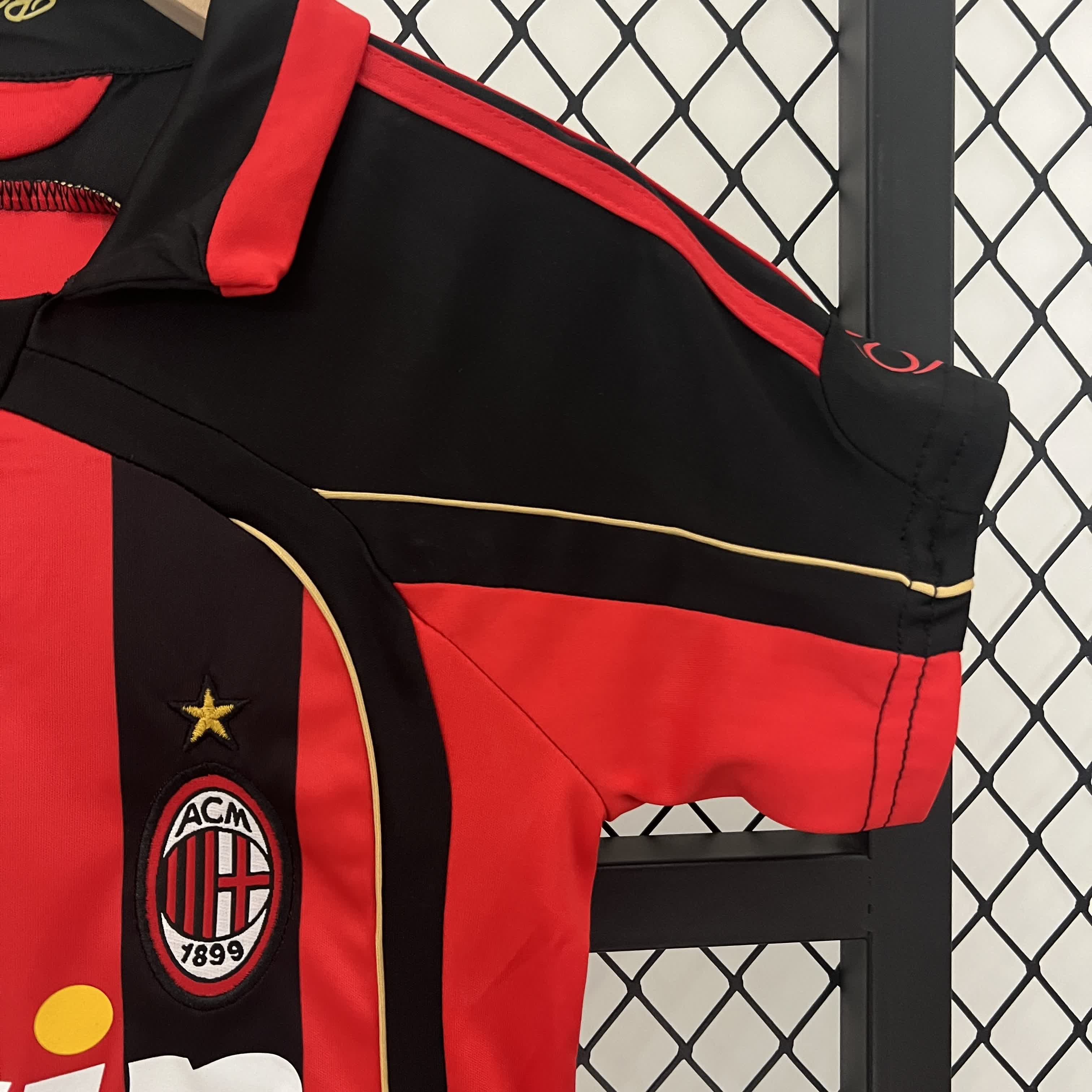 Conjunto Infantil Milan Titular 2006 - Vermelho e Preto