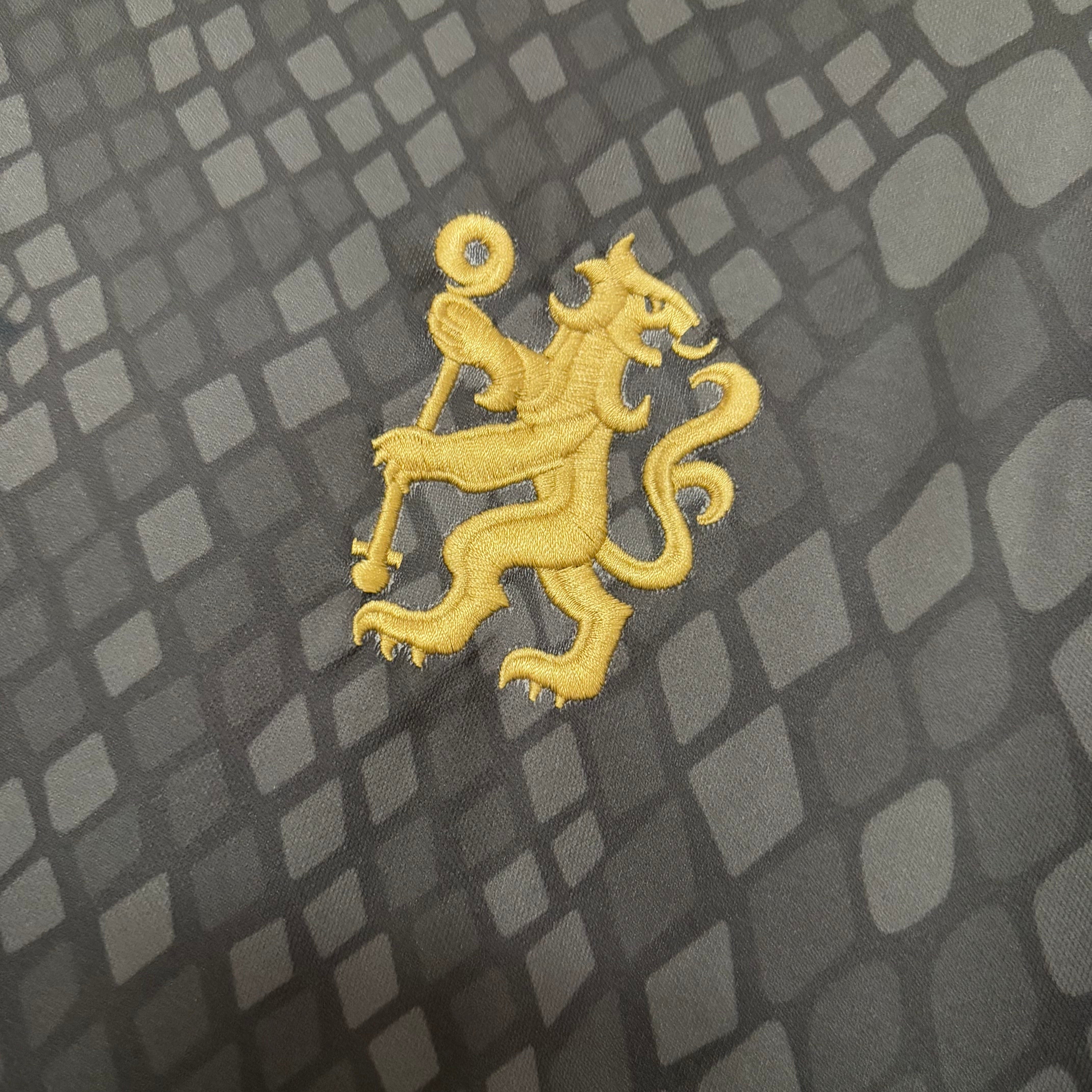 Camisa Chelsea Away 25/26 - Preta e amarela