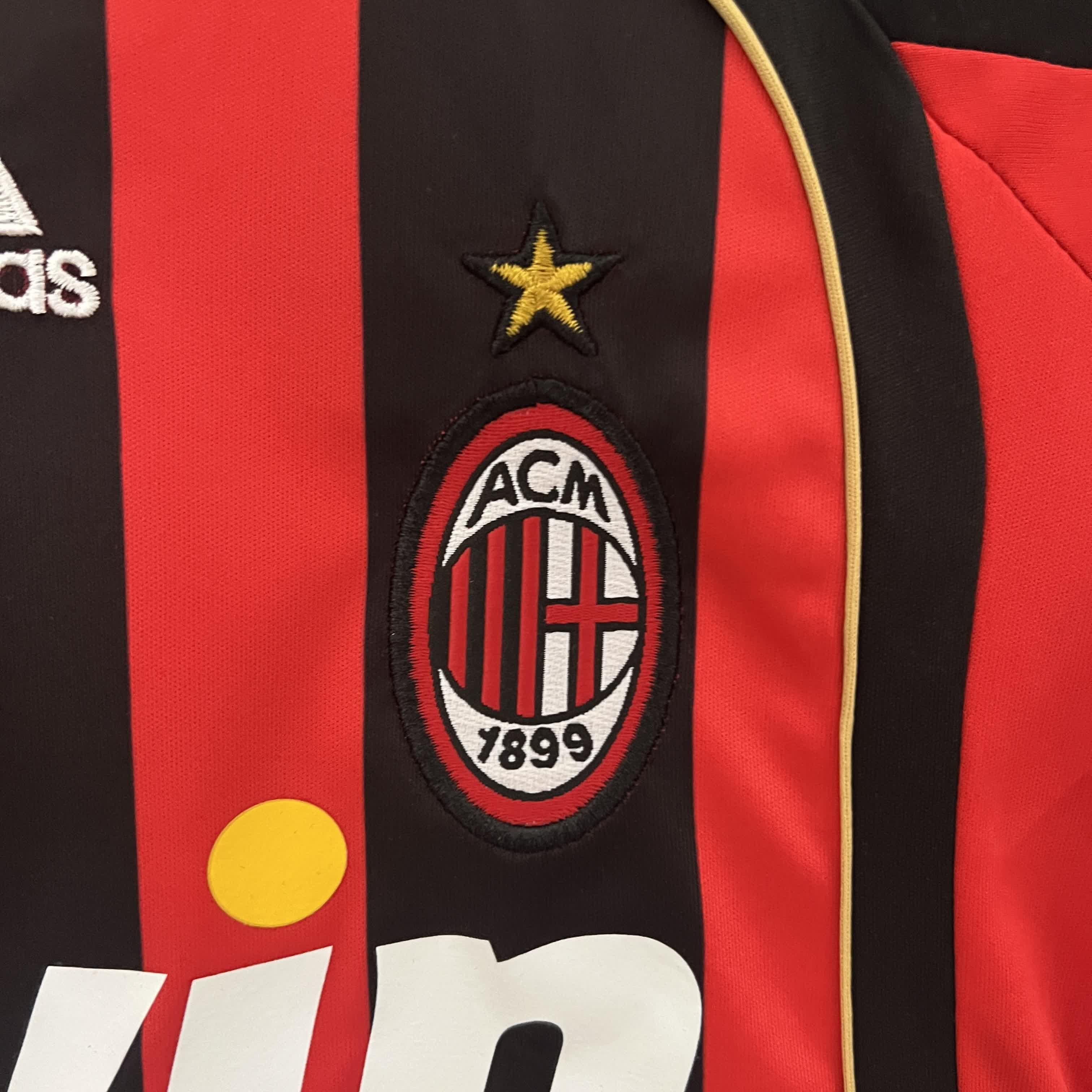 Conjunto Infantil Milan Titular 2006 - Vermelho e Preto
