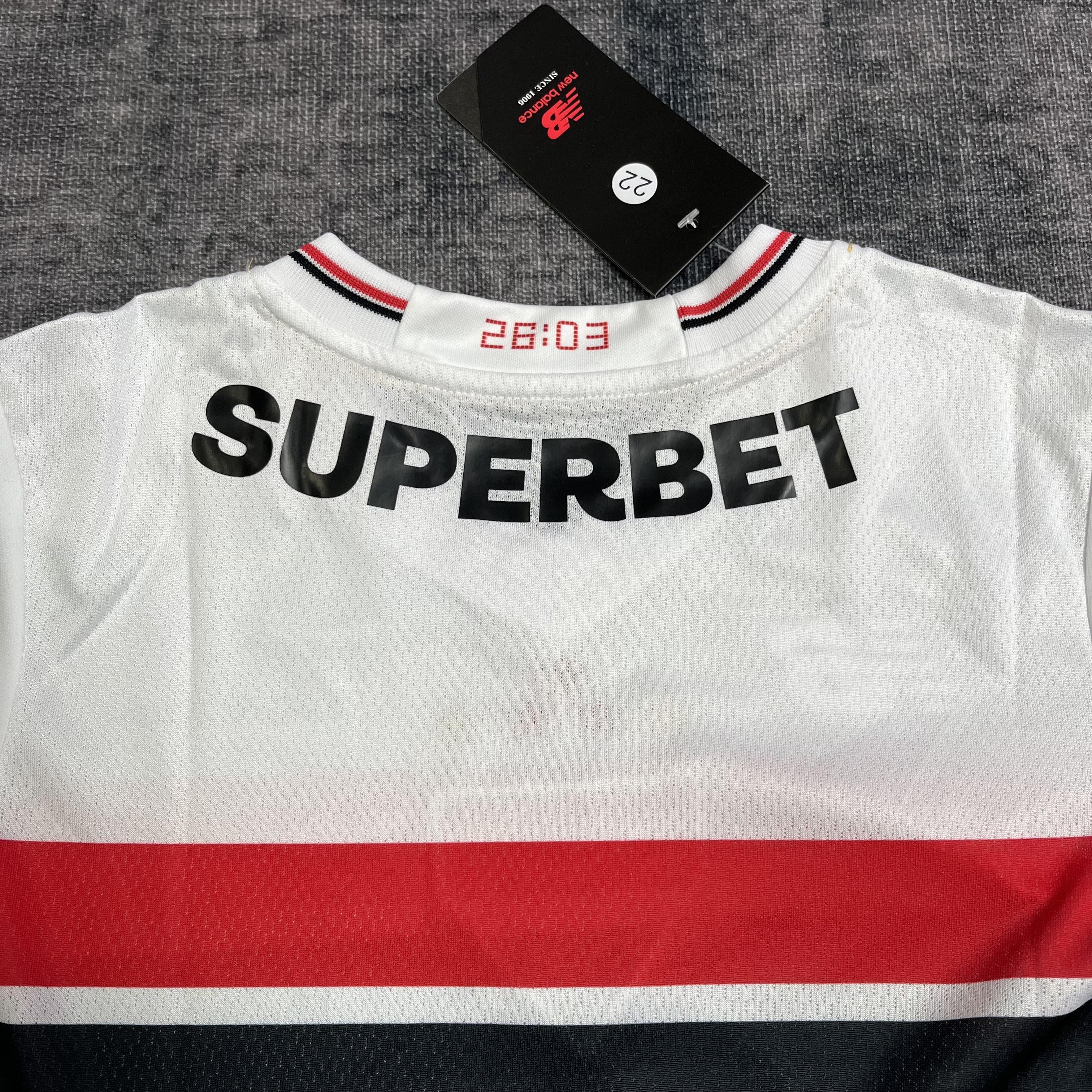 Conjunto Infantil São Paulo Titular 25/26 - Branco
