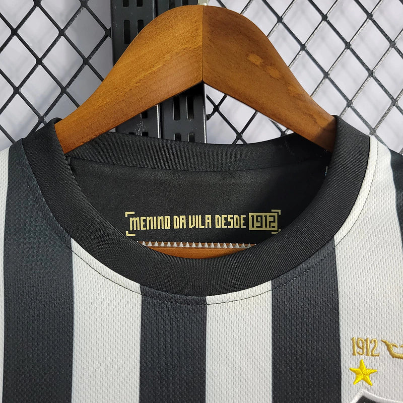 Camisa Santos Nike Fora 2012/13 - Versão Retrô Preta e Branca Listrada Neymar Jr