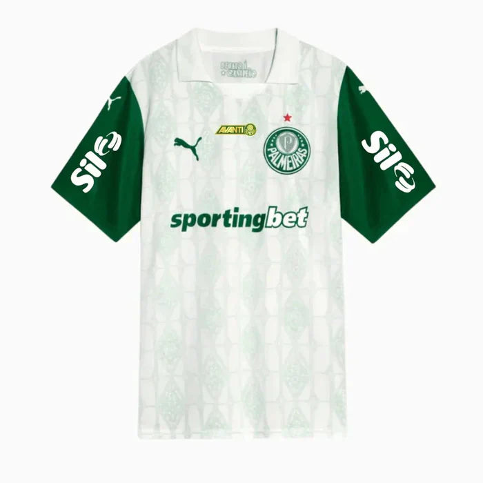 Camisa Palmeiras Fora 25/26 - Versão Torcedor Branca