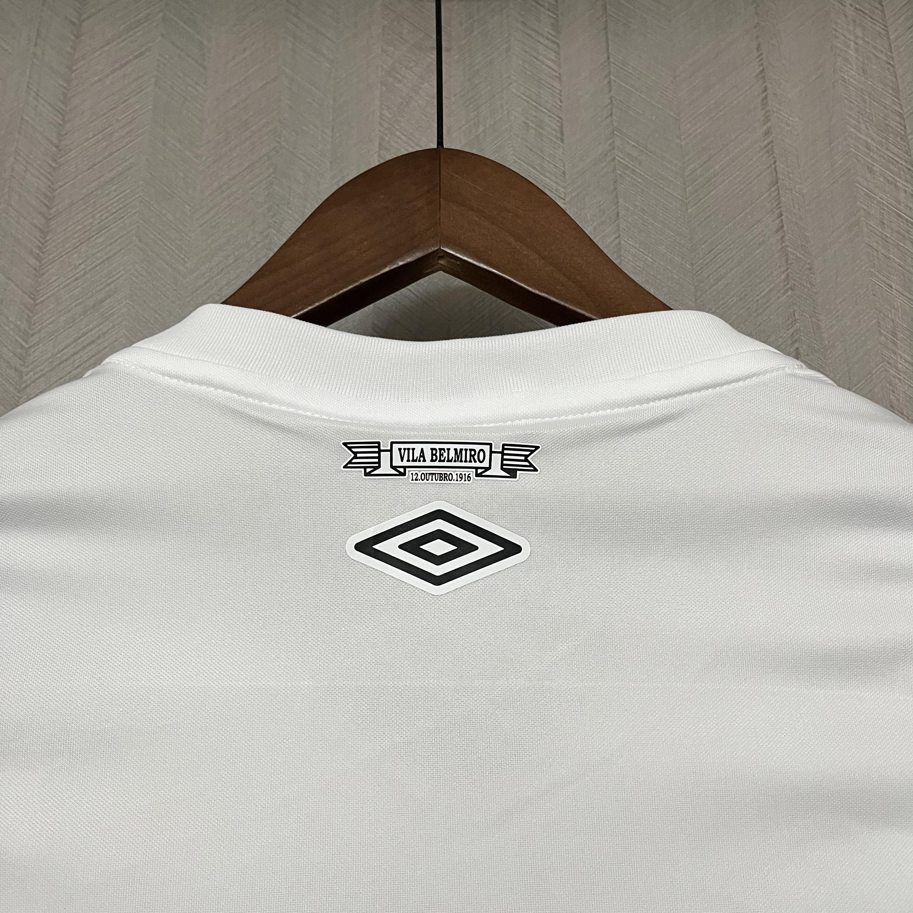 Camisa Santos Titular 24/25 - Versão Feminina Baby Look Branca