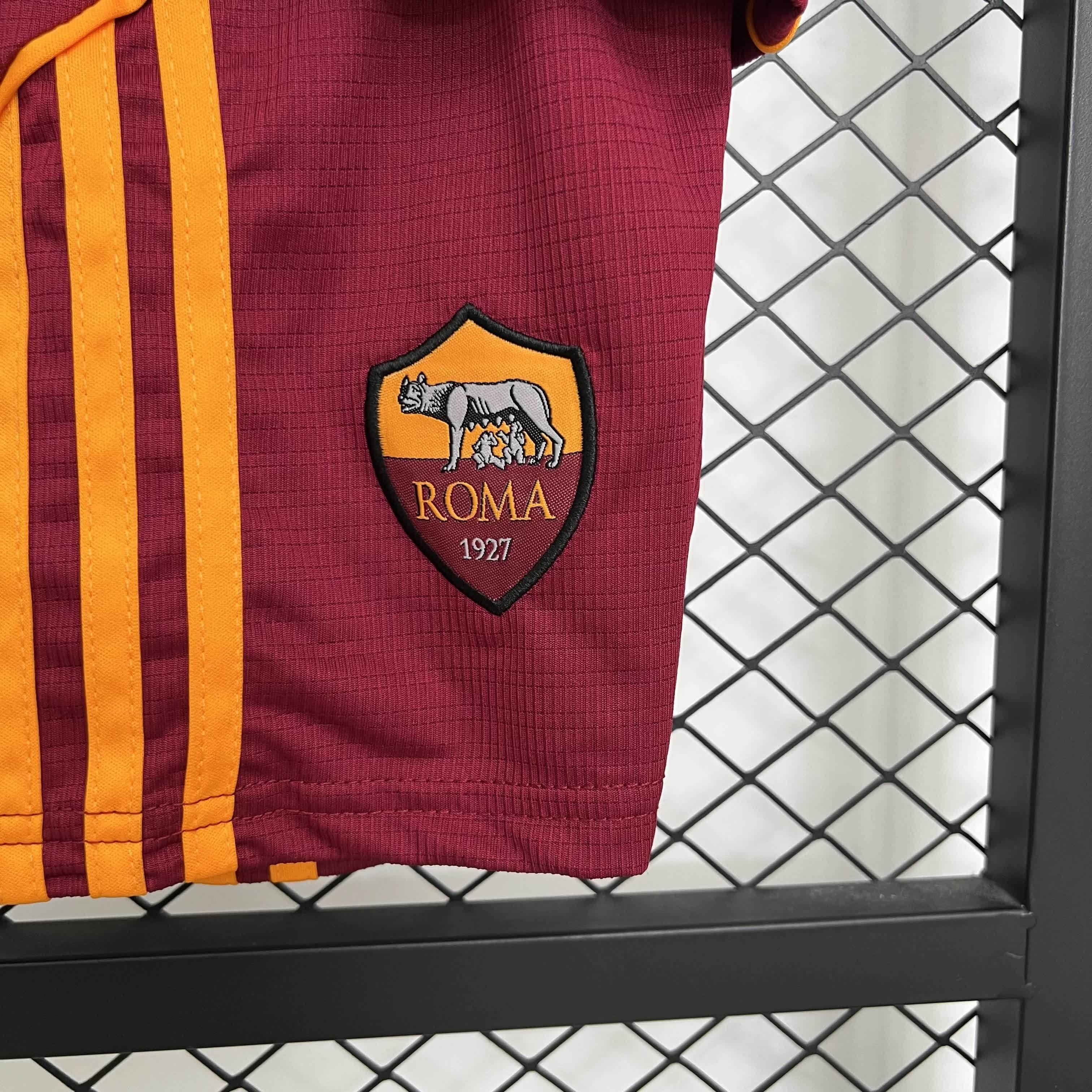 Conjunto Roma Home 25/26 - Vermelho