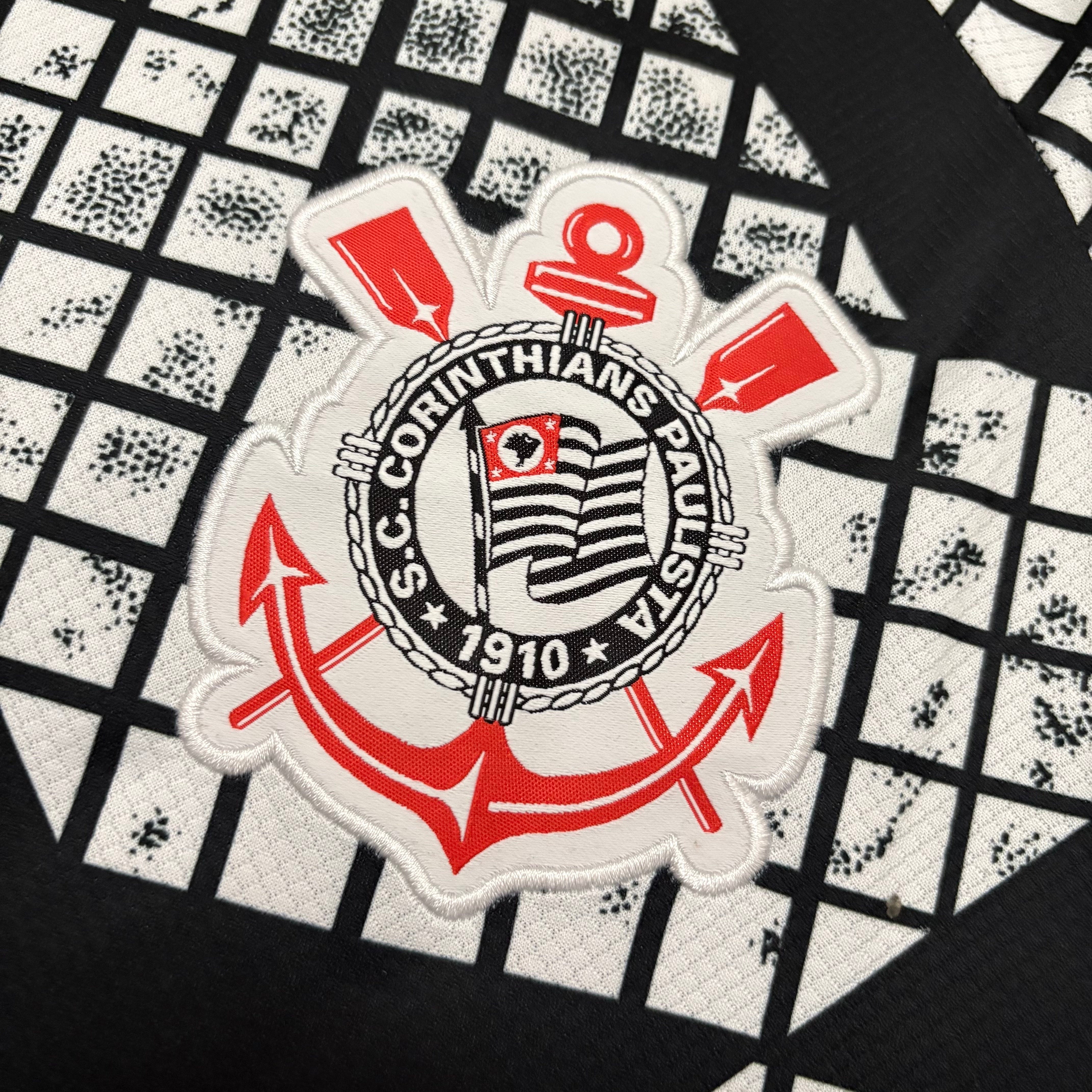 Camisa Corinthians 25/26 - Preta e Branca