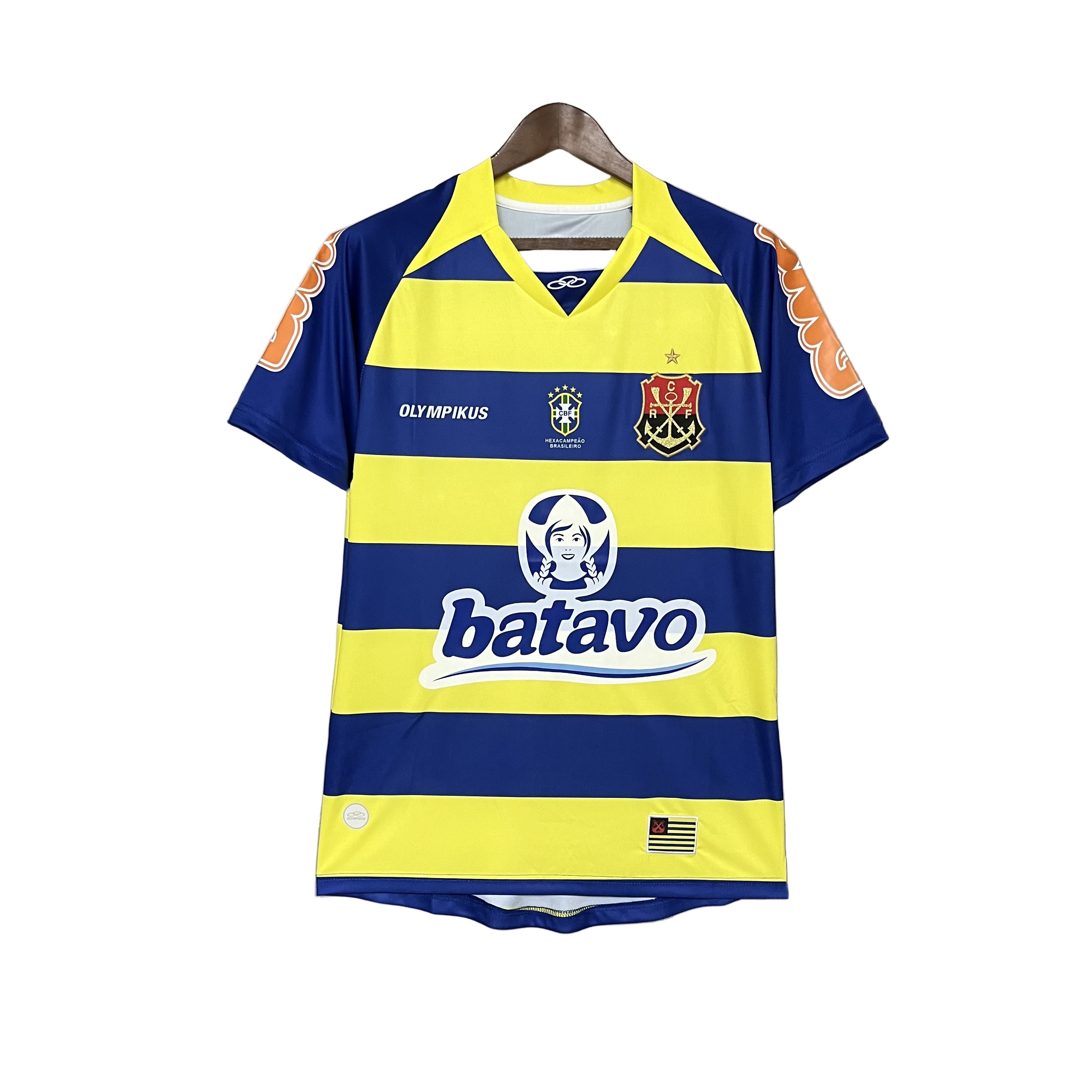 Camisa Flamengo III 2010 - Versão Retrô Batavo Amarelo e Azul