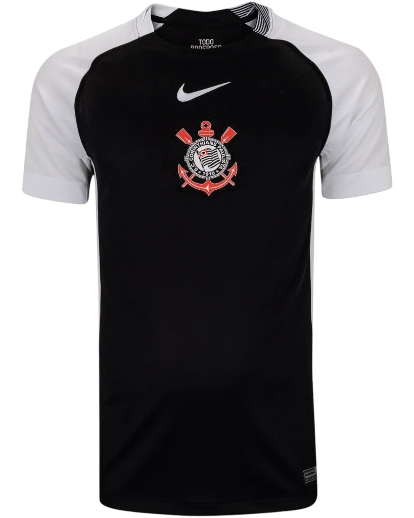 Camisa Corinthians Reserva 25/26 - Branco e Preto