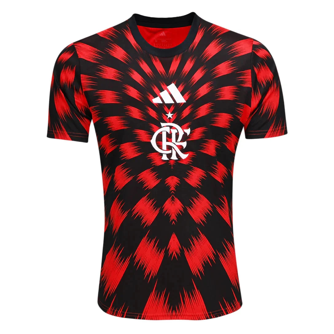 Camisa Flamengo Pré-Jogo 25/26 - Vermelha e Preta