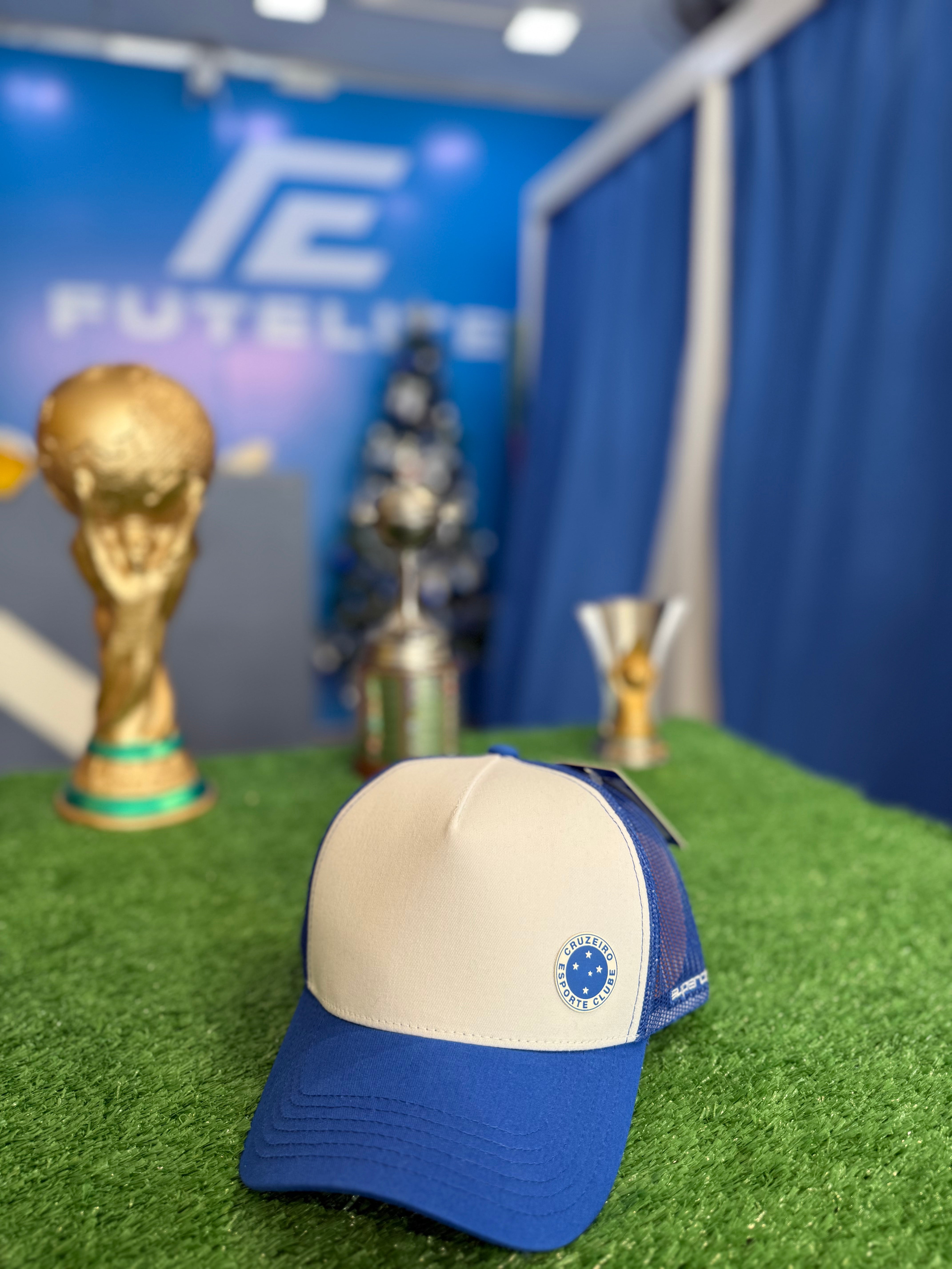 Boné Cruzeiro - Azul e Branco