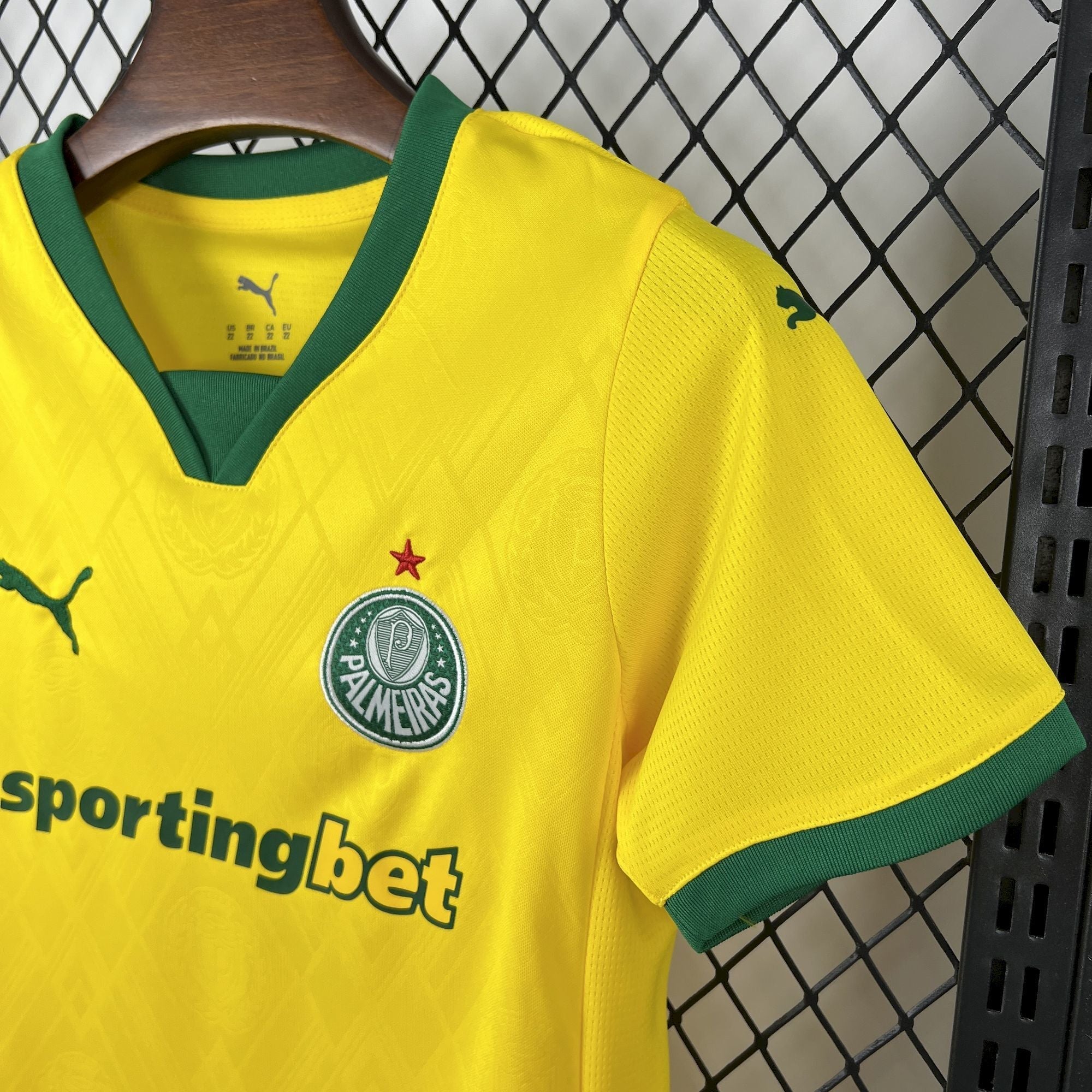 Conjunto Palmeiras 25/26 - Amarelo e azul