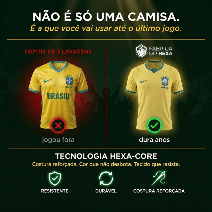 Camisa Oficial da Seleção 2026 - Torcedor Pro®