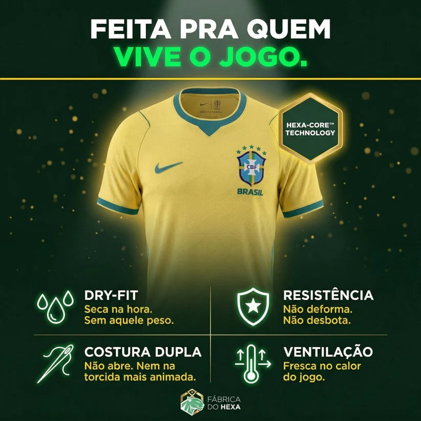 Camisa Oficial da Seleção 2026 - Torcedor Pro®