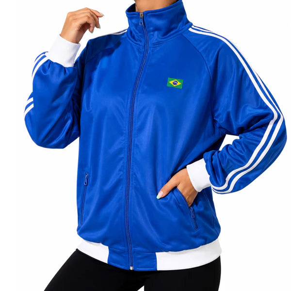 Jaqueta do Brasil Feminina - Premium Azul